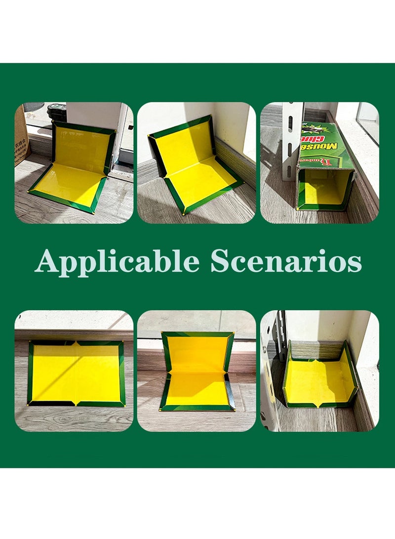 دراجون 6 قطع الفئران الفئران قوية لاصقة لزجة الفخاخ قوية غير سامة سهلة لتعيين وسادة ماسك الفئران القابل للتصرف صمغ فيران - Image 3